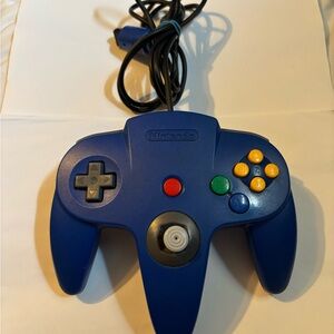 Nintendo 64 Blue Game Controller Tested And Working Read